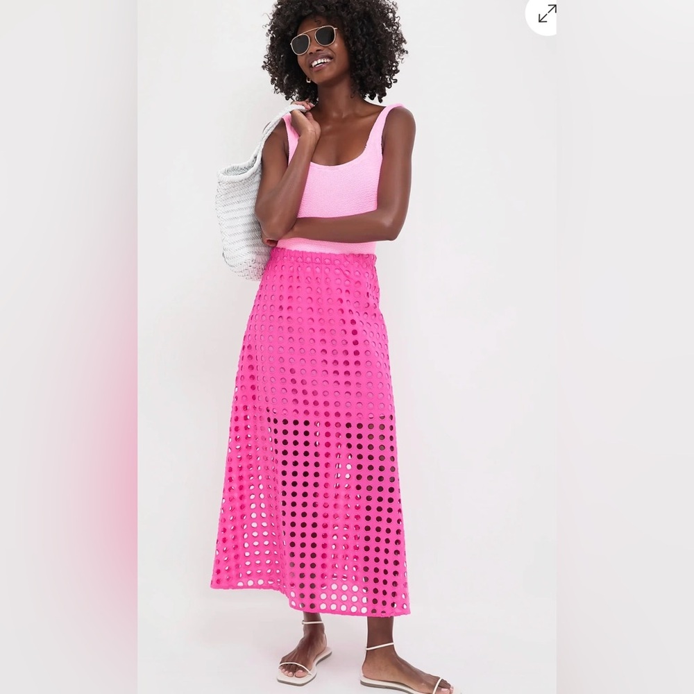 Tuckernuck NWT SzS Pink Eyelet Eve Skirt